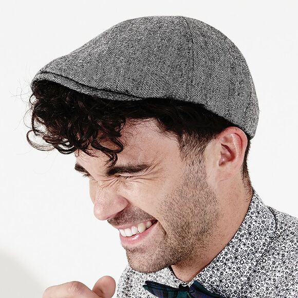 Beechfield Unisex Ivy Flat Cap / Headwear / Gray - Picture 2 of 2